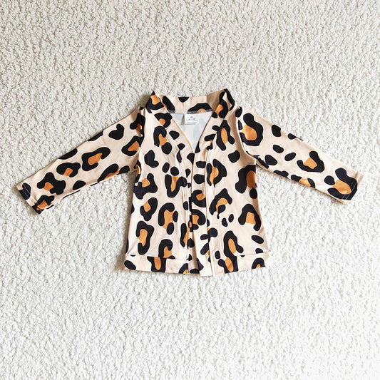 Baby girls Fall Leopard jackets cardigans Tops