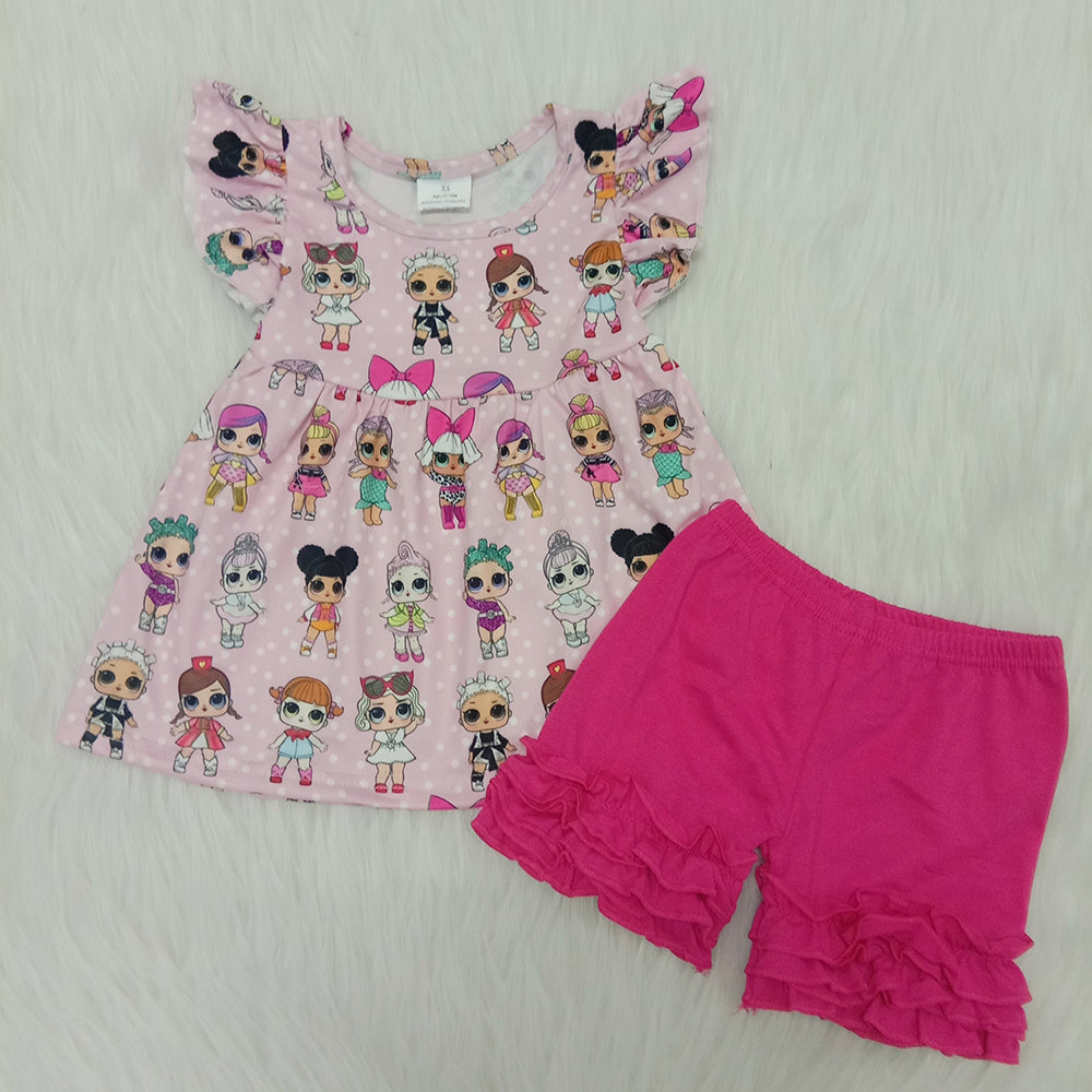 Lovely girls soft shorts set