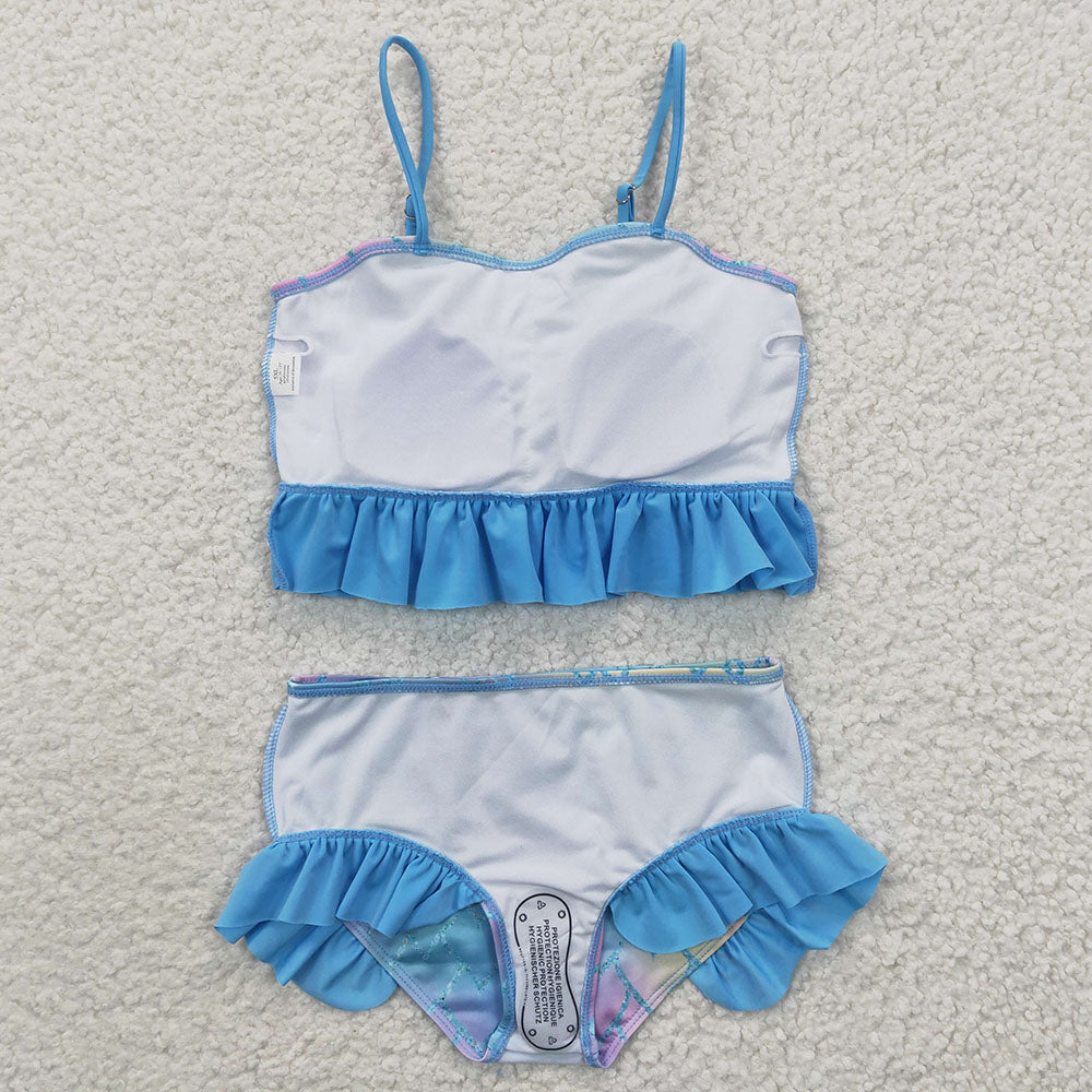 Baby Girls Mermaid Scale Two Pieces Swimsuits