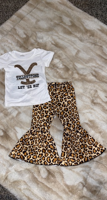 Baby Girls leoaprd sing leopard set