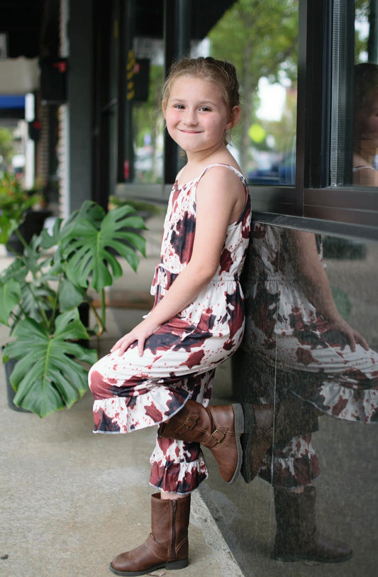 Sling cow pattern soft romper