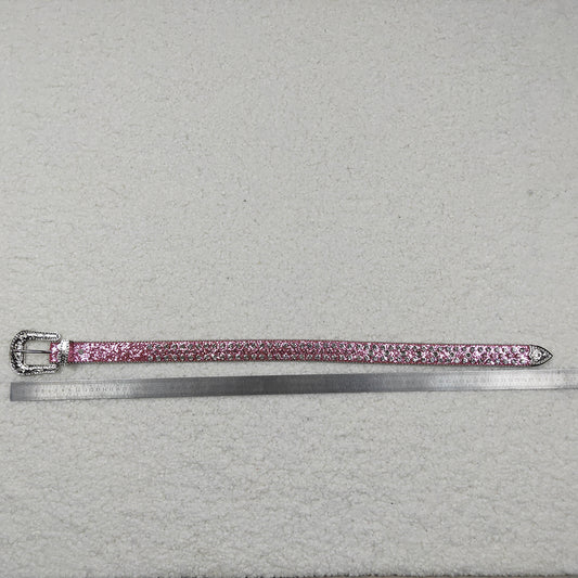 Girls Western pink diamond rhinestone belts