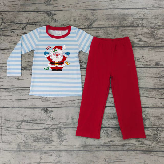 Baby Boys santa Christmas pajamas pants clothes sets