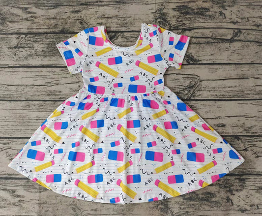 Baby girls back to school twirl dresses