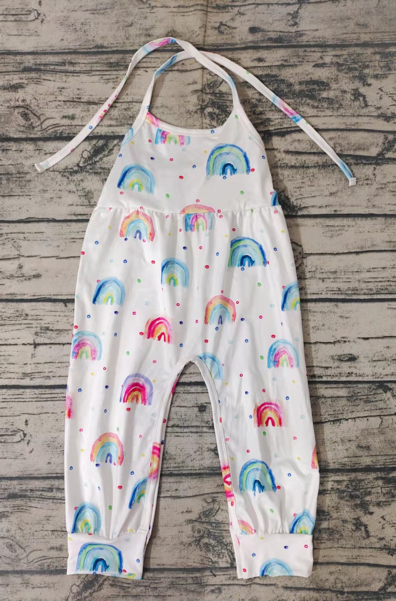 Baby girls rainbow jumpsuits
