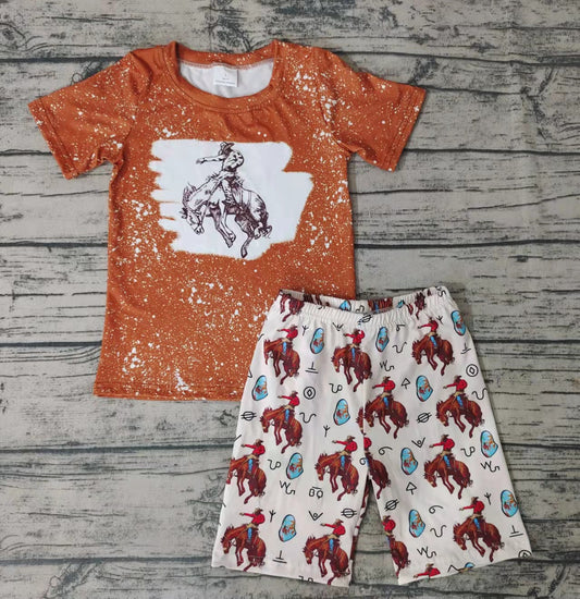 Baby boys western shorts sets