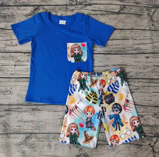 Baby cartoon boy shorts sets