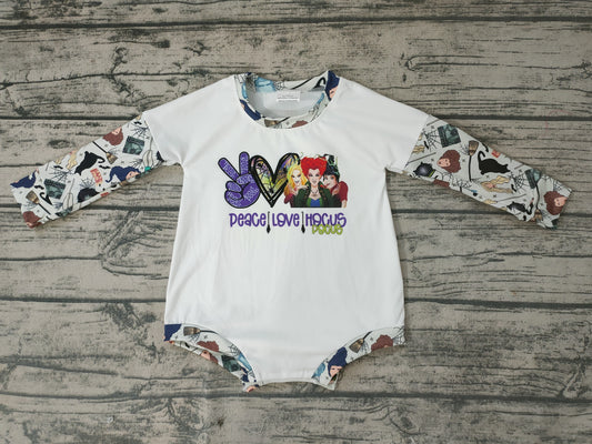 Baby girls Halloween witches long sleeve rompers