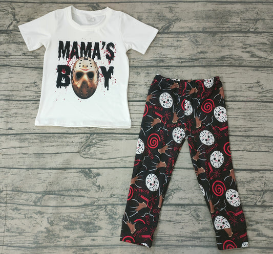 Baby boys Halloween mama's boy pants clothes sets