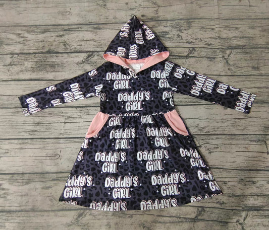 Baby girls daddy's girl hoodie dresses