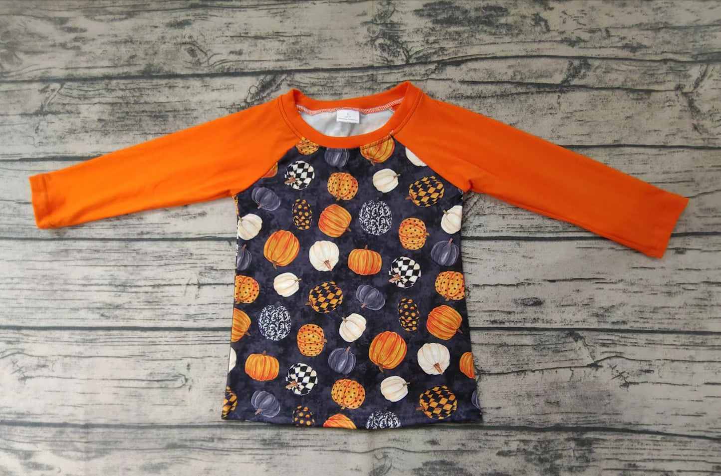 Baby Boys fall pumpkin orange shirts