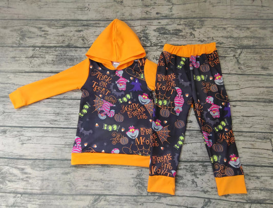 Halloween cartoon baby boys hooded pants clothes sets