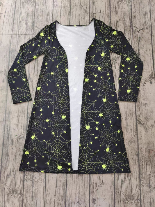 Adult women Halloween spider jackets cardigans