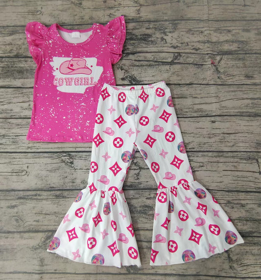 Baby Girls cowgirl western bell pants clothing