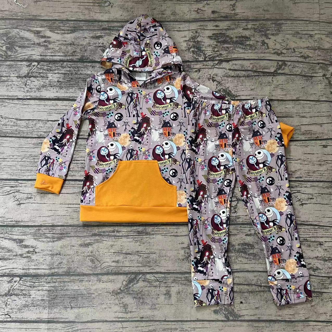 Halloween NBC baby kids hooded pants clothes sets