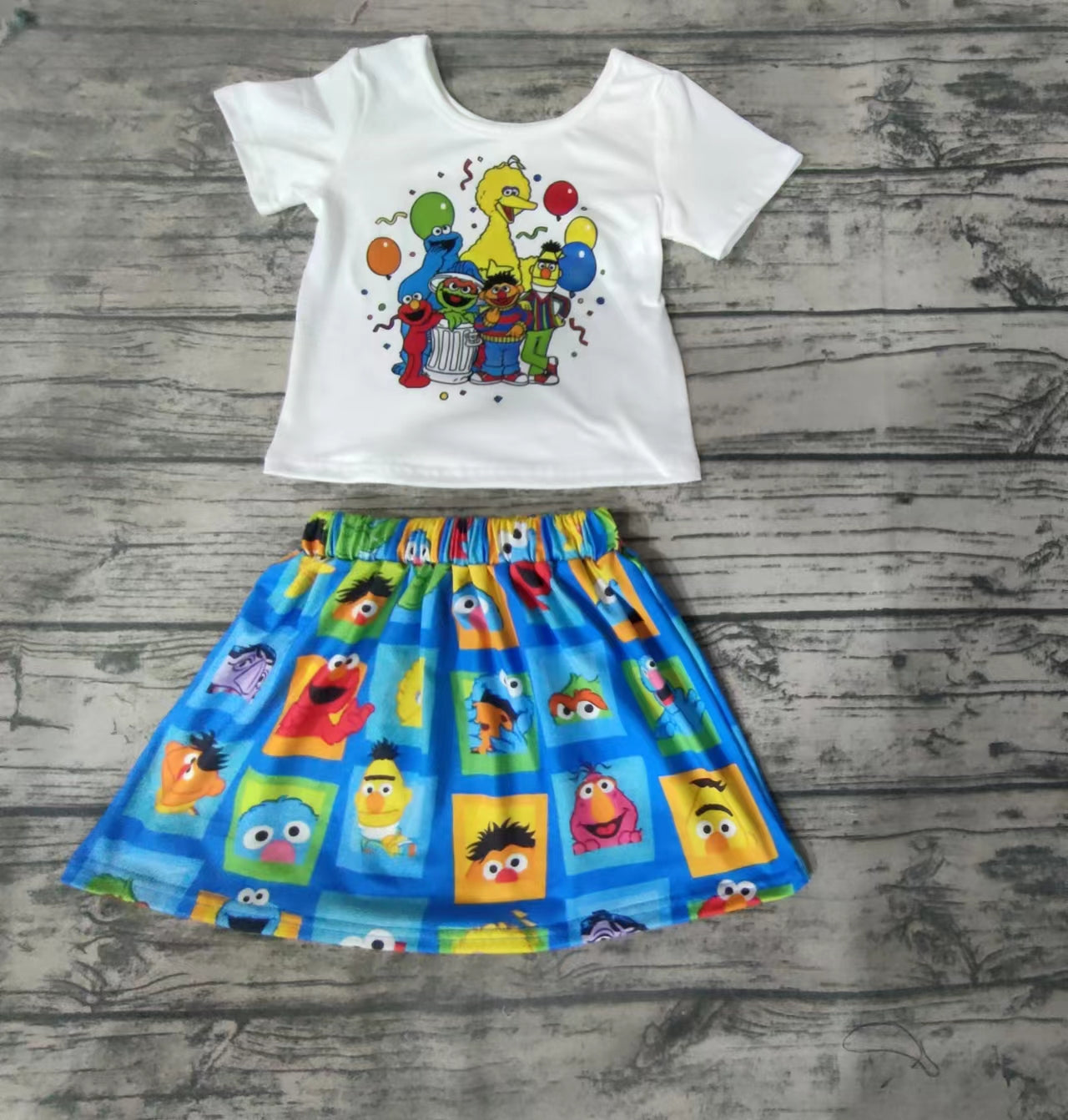Baby girls skirt cartoon animal outfits clothes