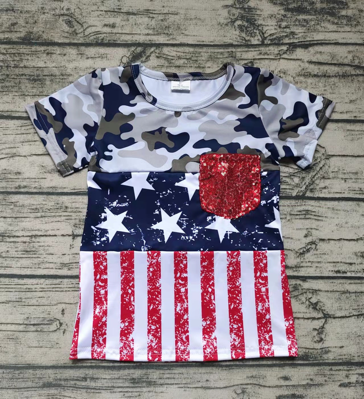 Baby Boys 4th of july star short sleeve Tee shirts