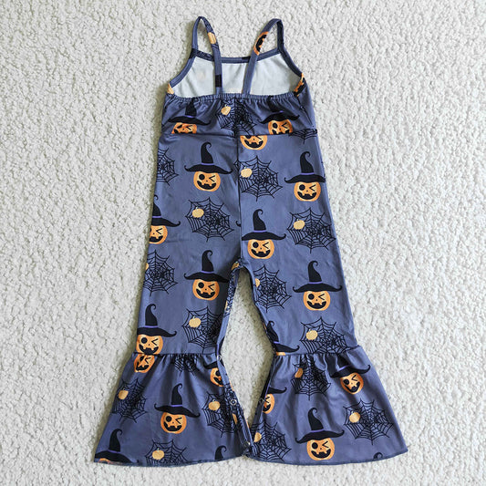 Baby girls Halloween grey pumpkin Jumpsuits