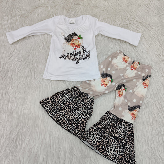Santa white leopard set