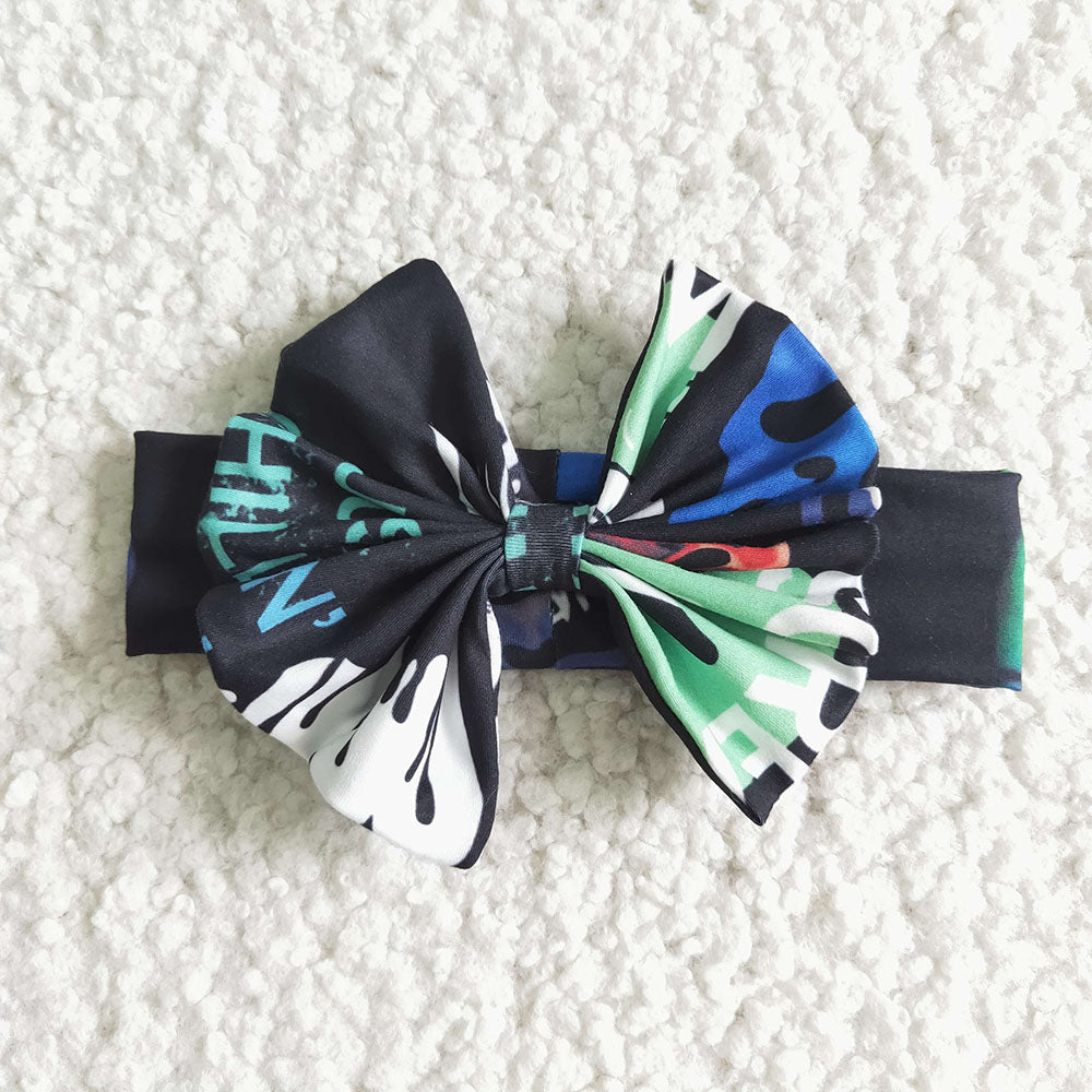 Baby girls halloween scream bummie sets(can choose headband here)