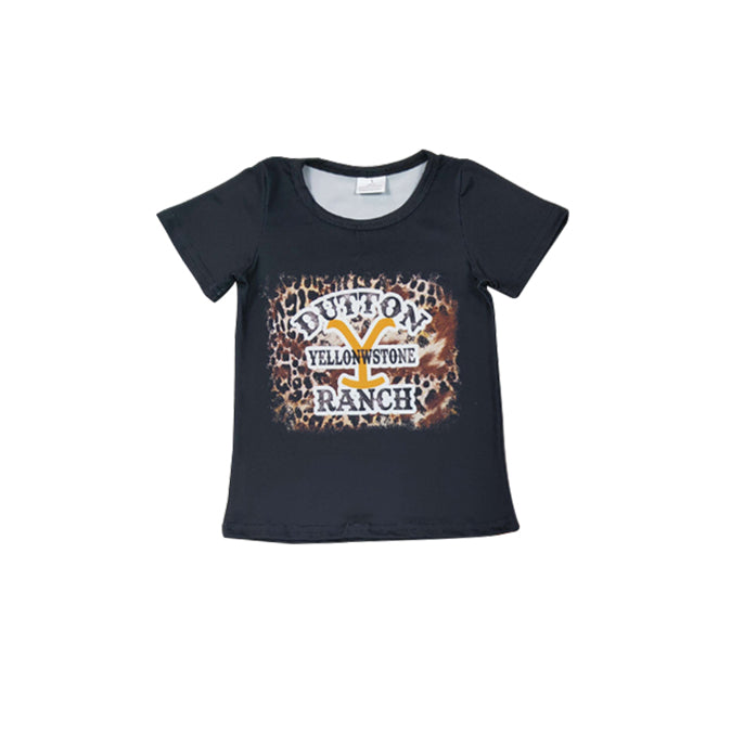 Baby Girls Black Words Shirts Tops Promotion