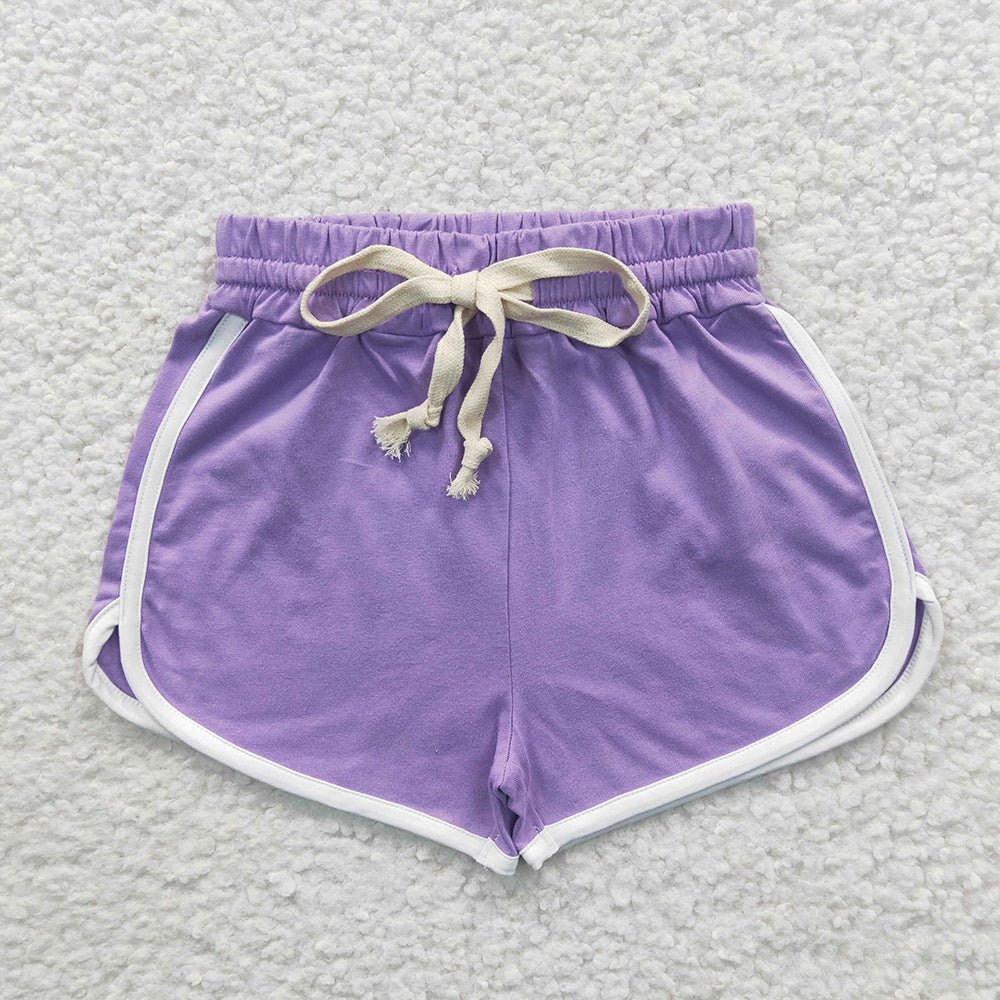 Baby Girls Purple Summer Sports Design Shorts
