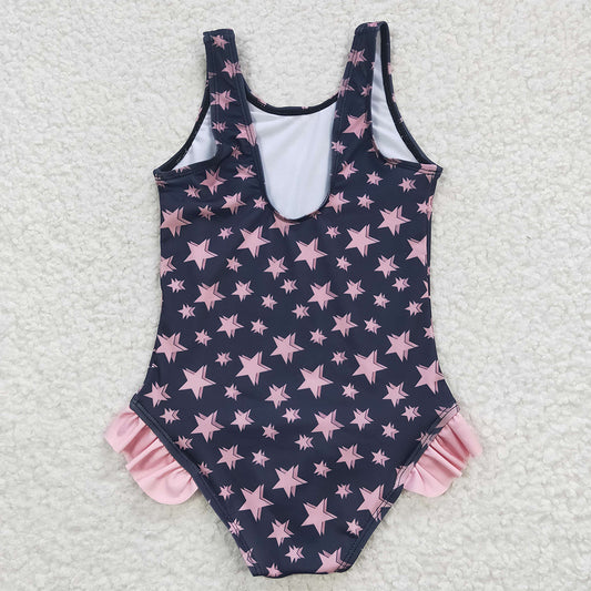 Baby Girls Star Print Western Swimsuits