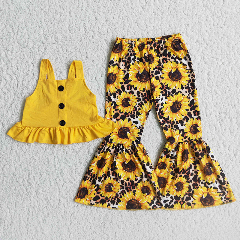 Sunflower strap top set