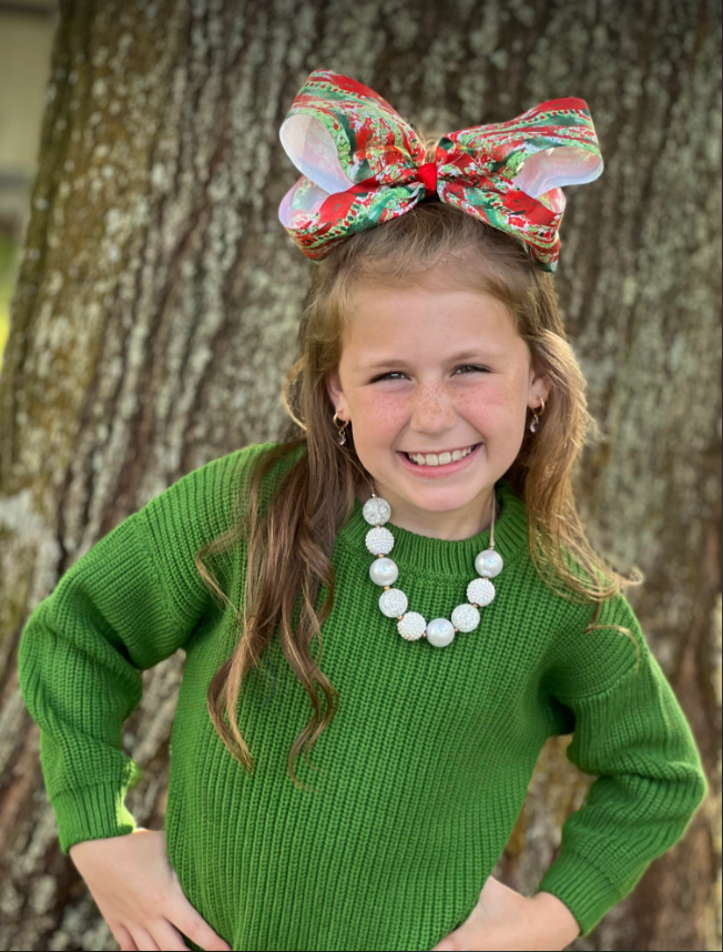 Baby Girls Fall dark green Color Sweaters