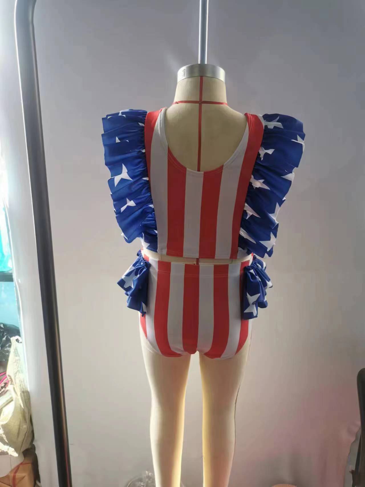 Baby Girls 4th Of July Tow Pieces Swimsuits