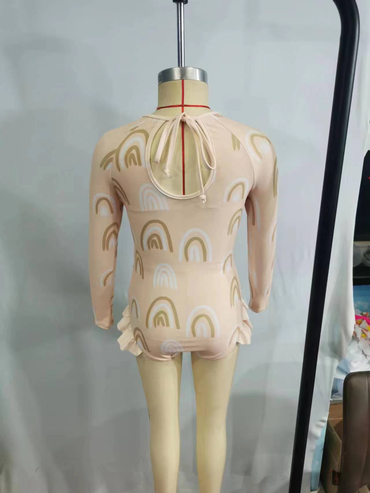 Baby Girls Rainbow Long Sleeve One Pieces Swimsuits