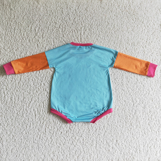 Baby girls sing tape long sleeve rompers