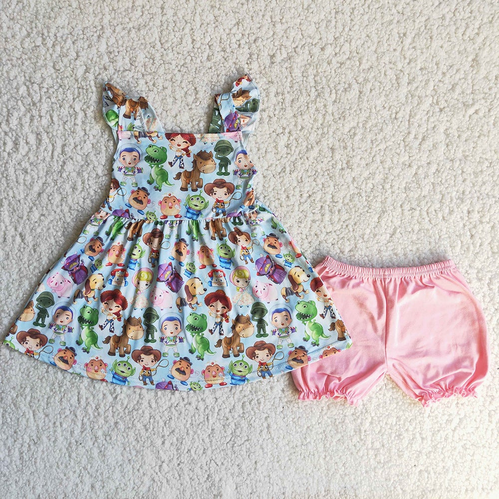 Toy pink shorts summer sets