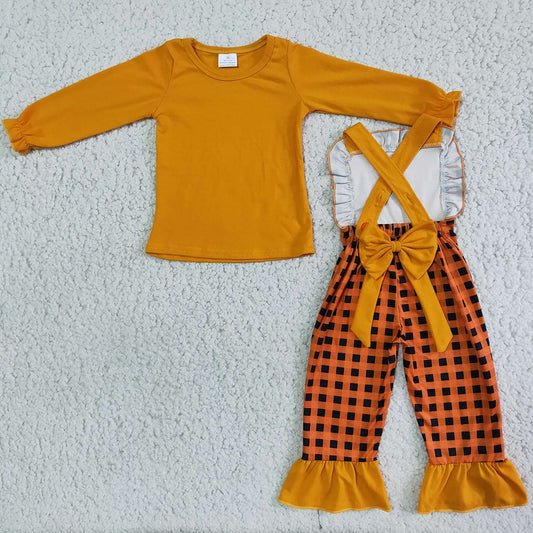 Thanksgiving overall 2pcs sets