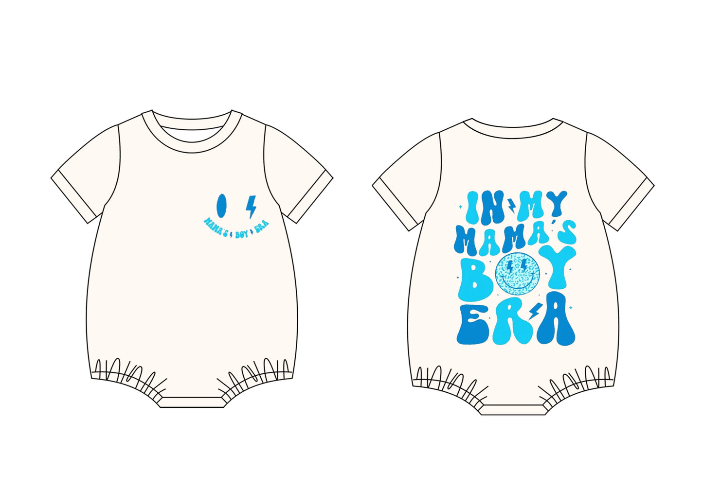 Preorder(moq 5)Baby Infant In My Mama Era Mama's Boy Rompers