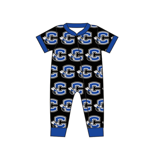 Baby Infant Boys Chelsea Hornets Team Long Sleeve Zip Rompers preorder(moq 5)