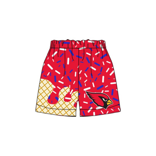 Preorder(moq 5) Baby Boys Red Bird Sprinkles Team Sports Shorts