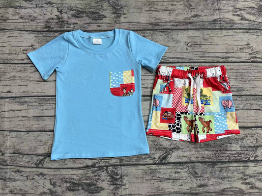 Baby Boys Toy Shirts Top Shorts Outfits Clothes Sets