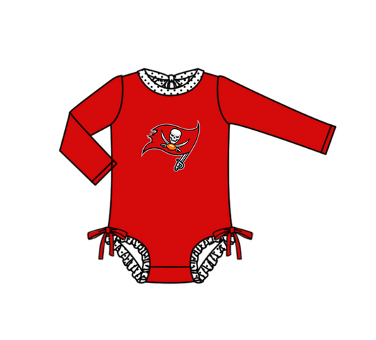 Preorder moq 5 Baby Girls Tampa Bay Long Sleeve Team Swimsuits