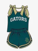 Preorder (moq 5)Baby Girls Gators Bows Shirts Shorts Team Clothes Sets