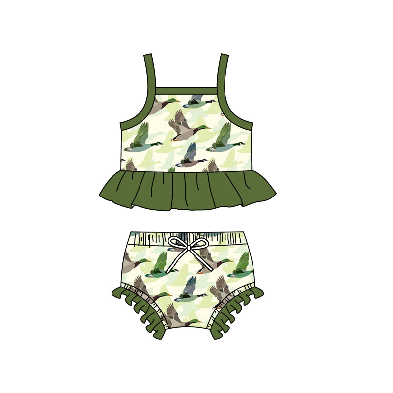 Baby Girls Southern Ducks Hunting 2pcs Swimsuits preorder (moq 5)