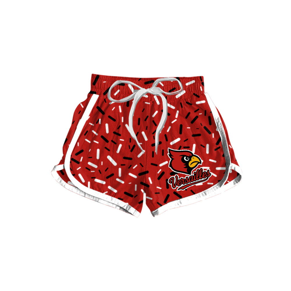 Preorder(moq 5) Baby Girls Team Red Versailles Sprinkles Sports Shorts