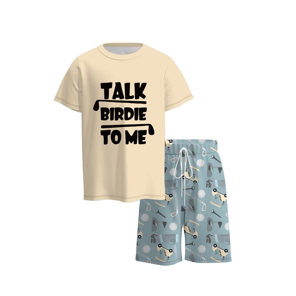 Baby Boys Golf Buddy Top Shirt Shorts Summer Clothes Sets Preorder(moq 5)