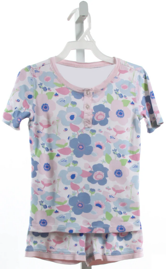 Preorder (moq 5)Baby Girls Sleeveless Flowers Top Shorts Pajamas Clothes Set