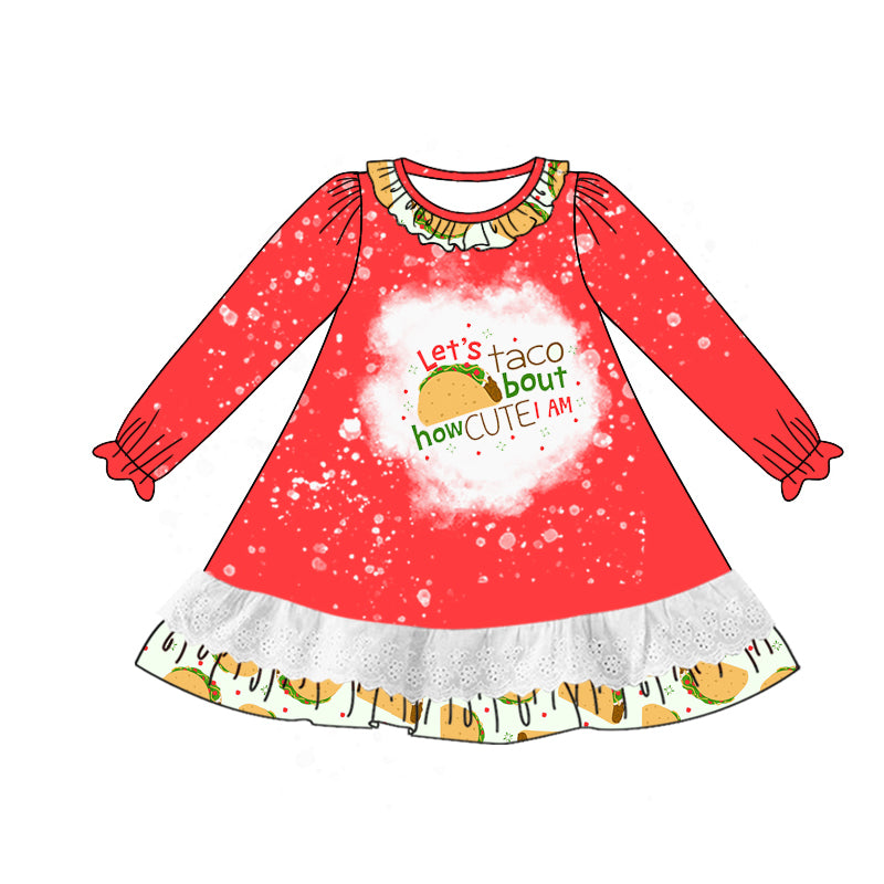 Baby Girls Taco Knee Length Dresses preorder(MOQ 5)