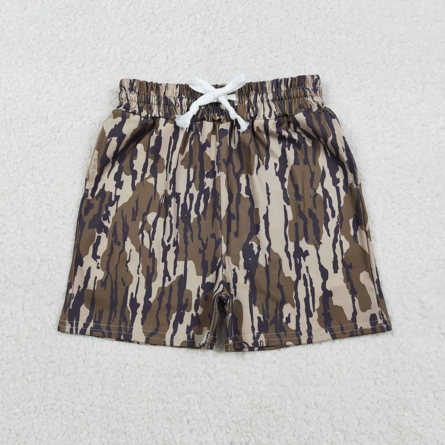 Baby Boys Southern Olive Camo Pockets Shorts Bottom
