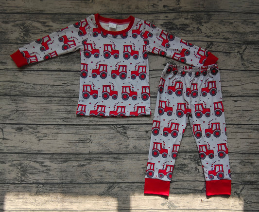 Baby Boys Valentines Tractor Tee Shirts Pants Pajamas Clothes Sets