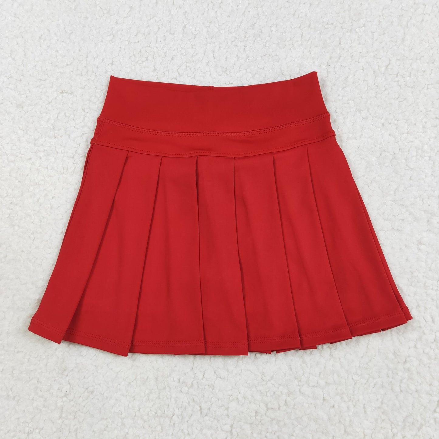 Baby Girls Red Yoga Skorts Bottom Pleated Skirts
