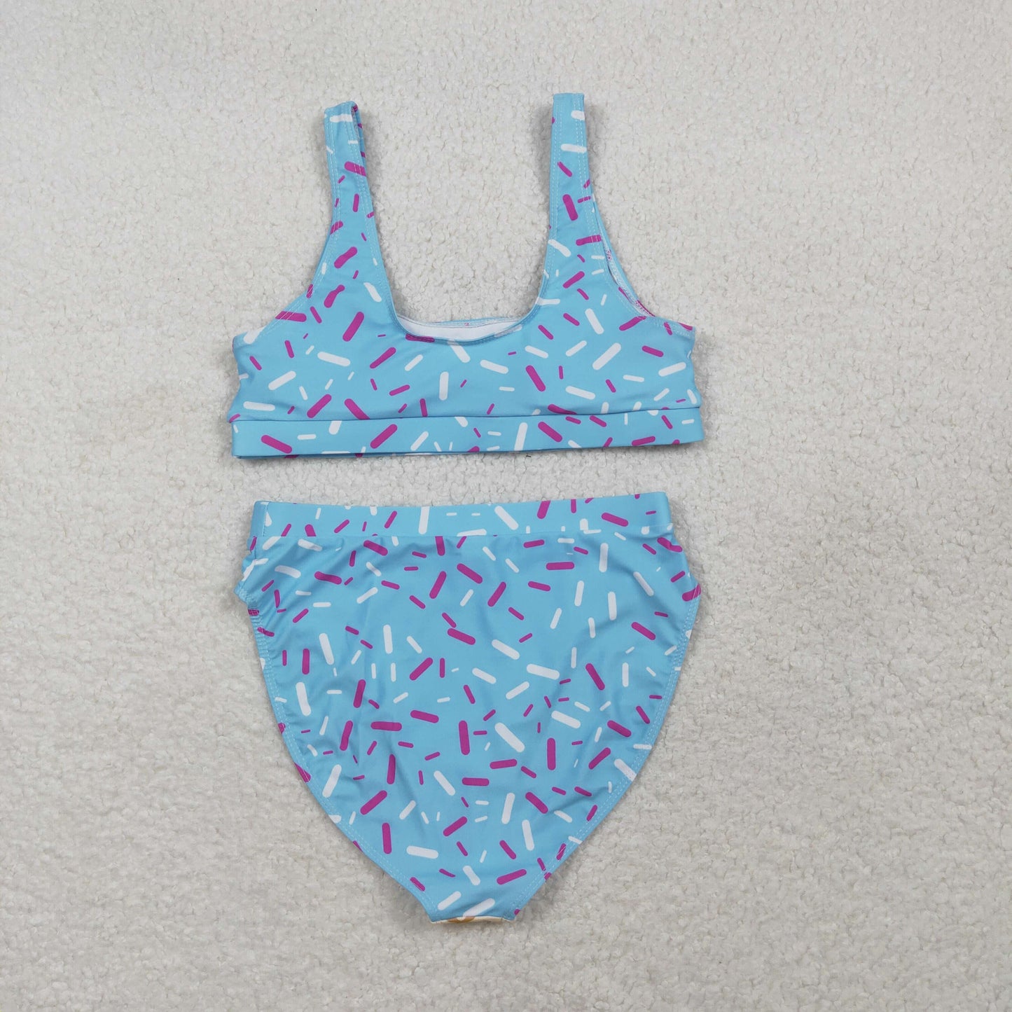 Adult Women Blue Drip Sprinkles Team Swimsuits