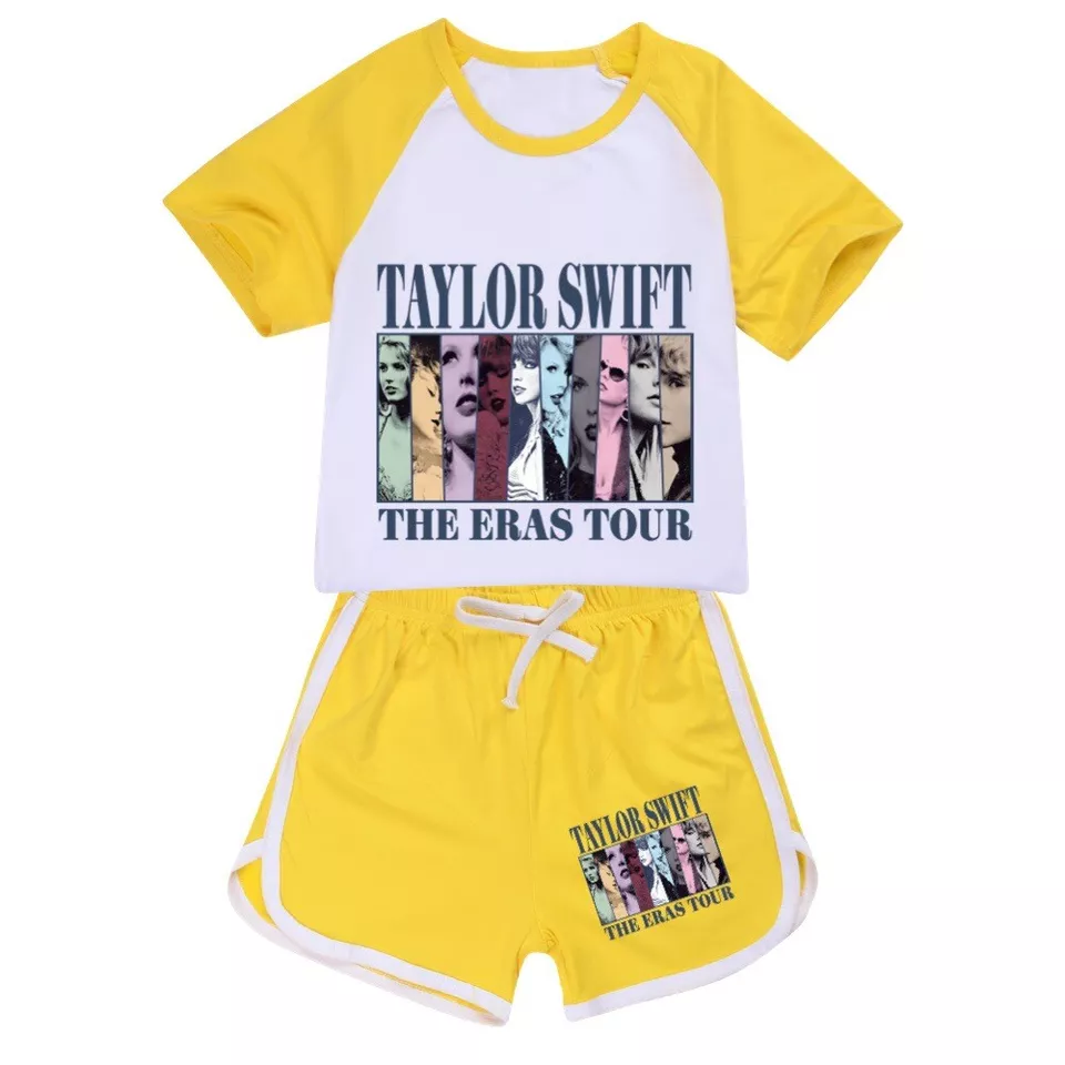 Baby Girls Yellow Singer Shirt Sports Shorts Clothes Sets Preorder(moq 5)